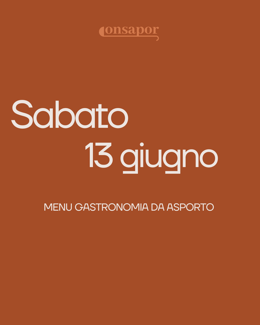 SABATO 13 GIUGNO 2026