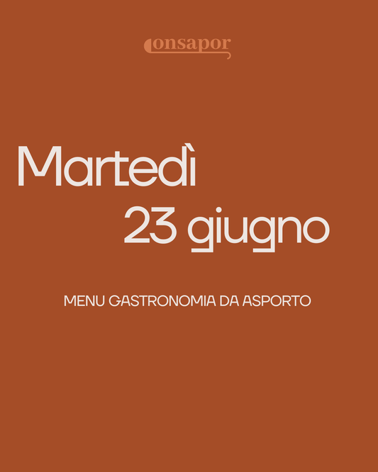 MARTEDì 23 GIUGNO 2026