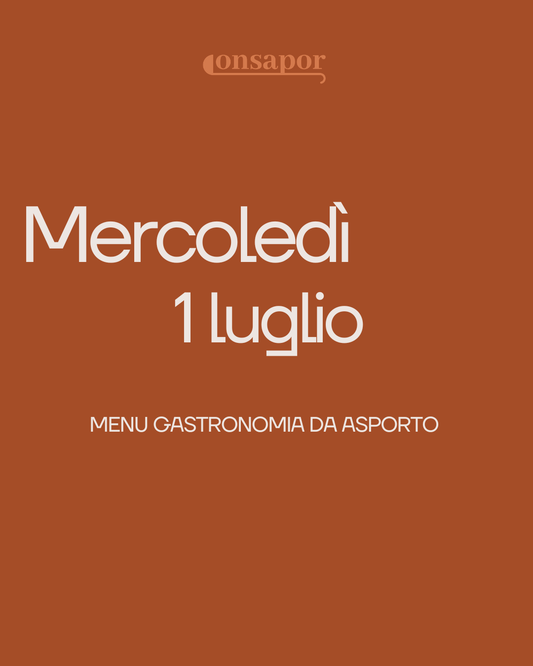 MERCOLEDì 1 LUGLIO 2026