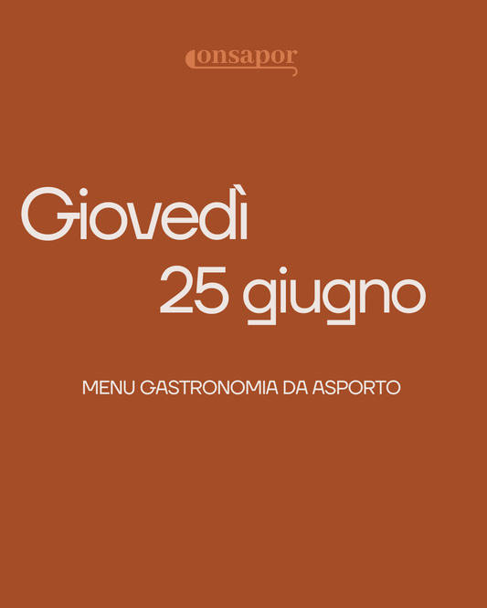 GIOVEDì 25 GIUGNO 2026